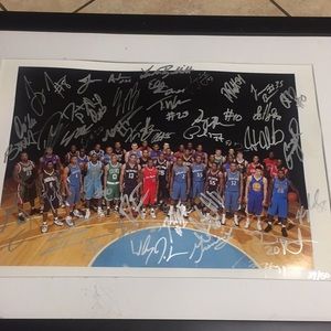 Signed photo of NBA 2010 rookies